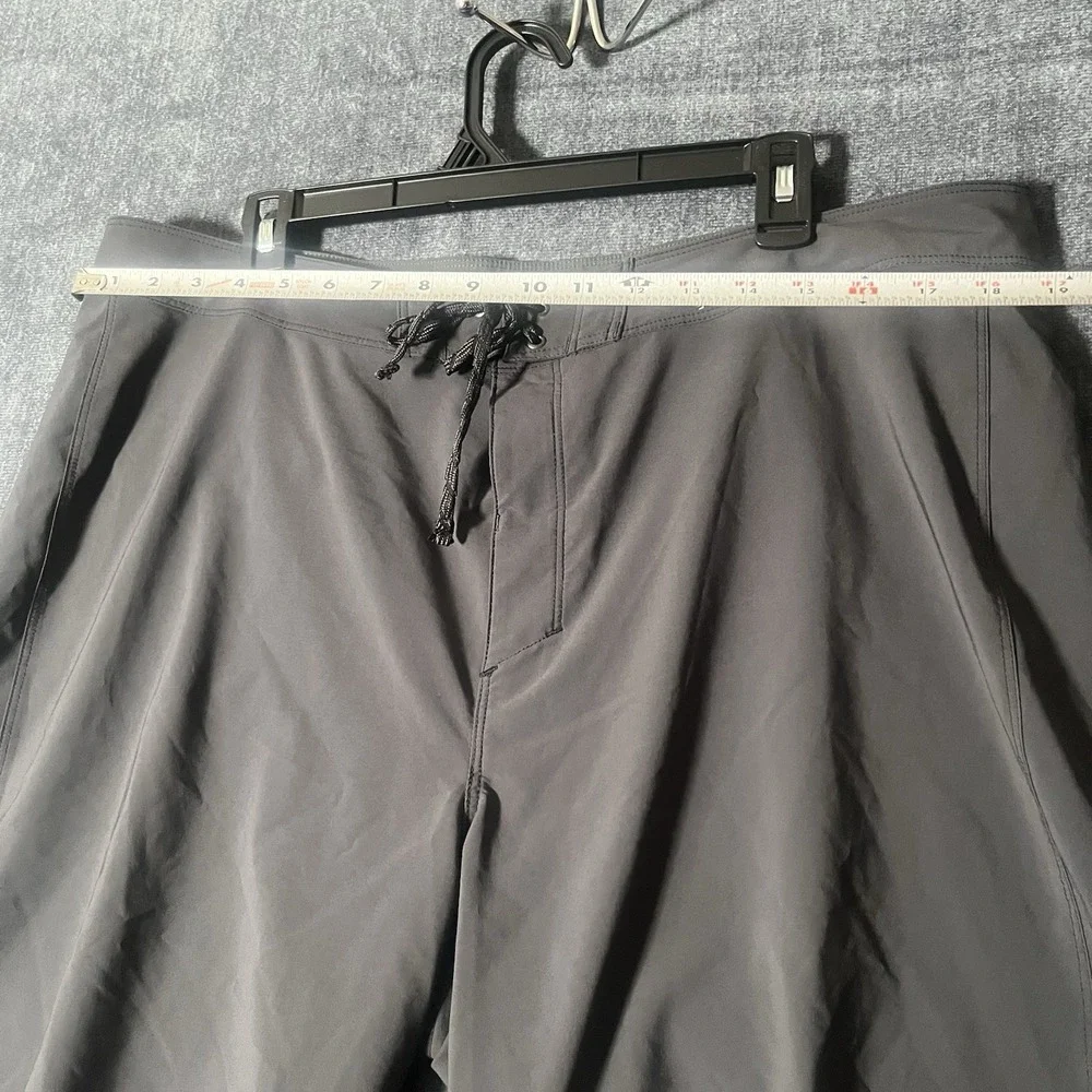Patagonia FCD Surfboards 25 Years Board Shorts Mens 38 Gray Stretch Swim Trunks